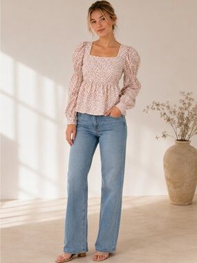 NWT Hyacinth House Floral Top
